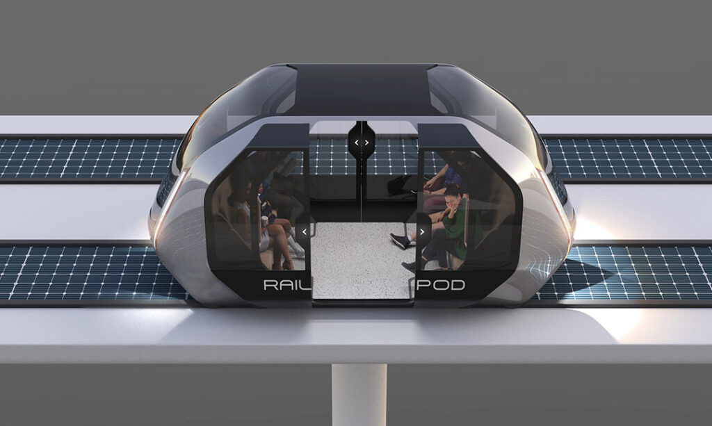 Railpod, uno dei mezzi di trasporto del futuro che potrebbe essere realizzato a Dubai